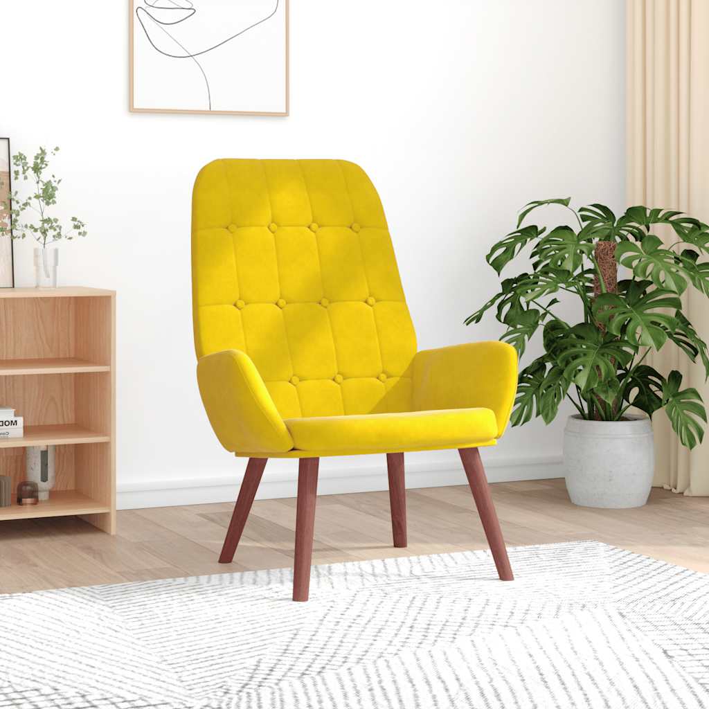 vidaXL Relaxstoel fluweel donkergoen - Aashly