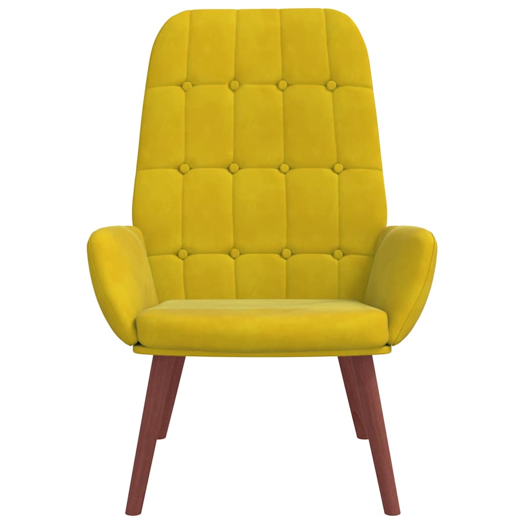 vidaXL Relaxstoel fluweel donkergoen - Aashly