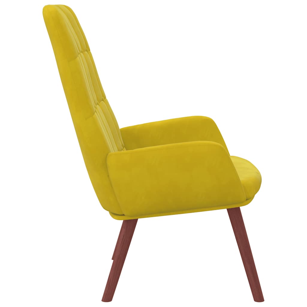 vidaXL Relaxstoel fluweel donkergoen - Aashly