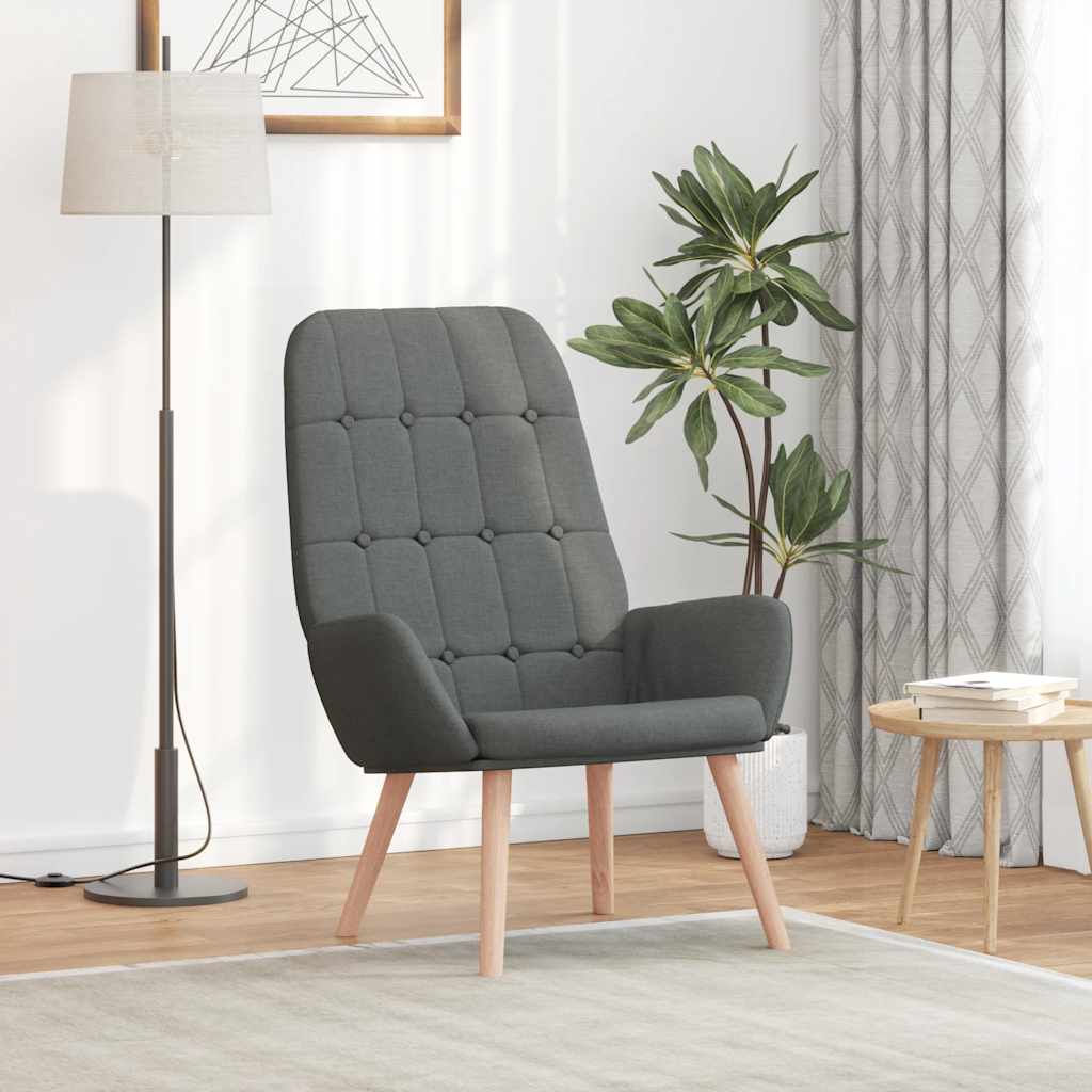 vidaXL Relaxstoel stof lichtgeel - Aashly