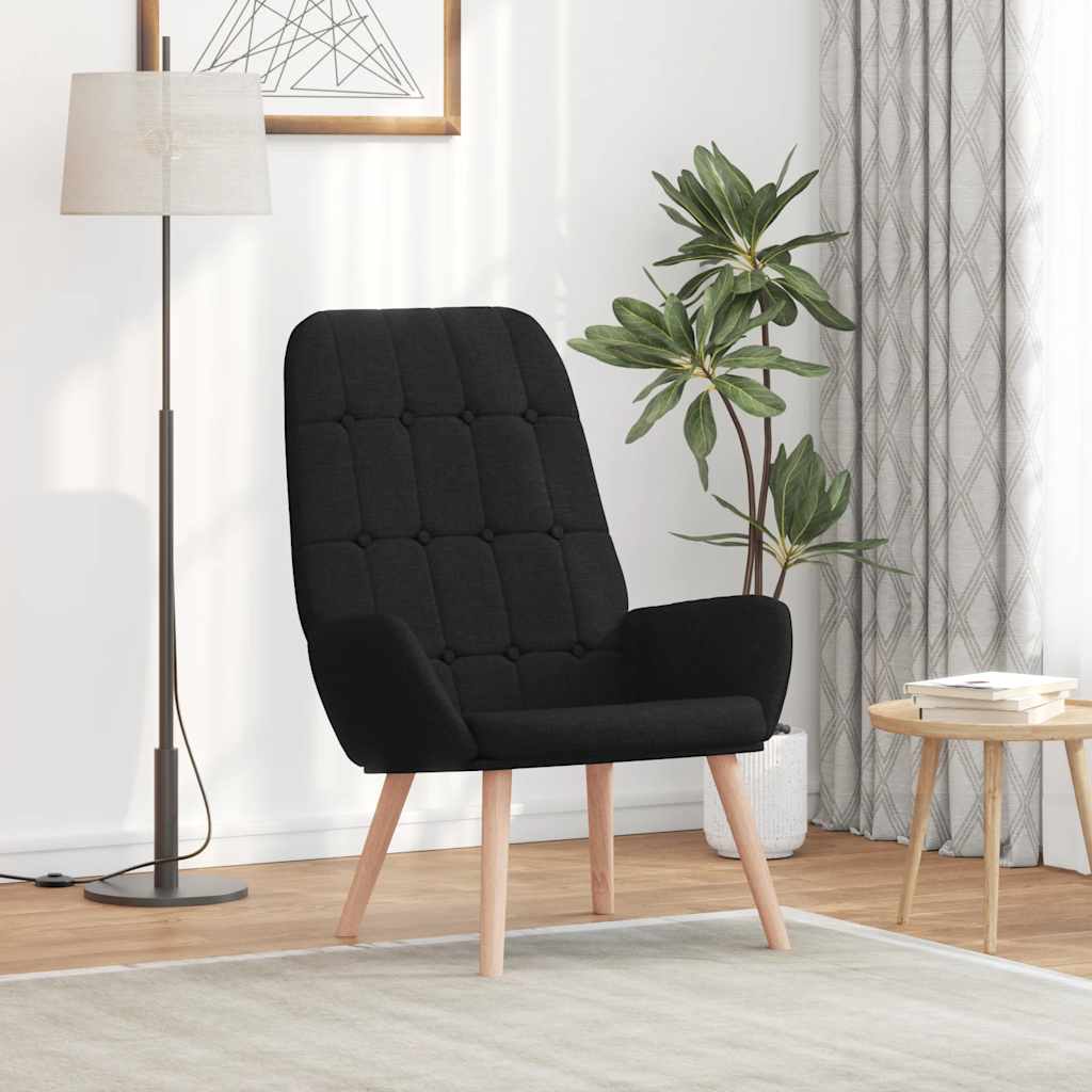 vidaXL Relaxstoel stof lichtgeel - Aashly