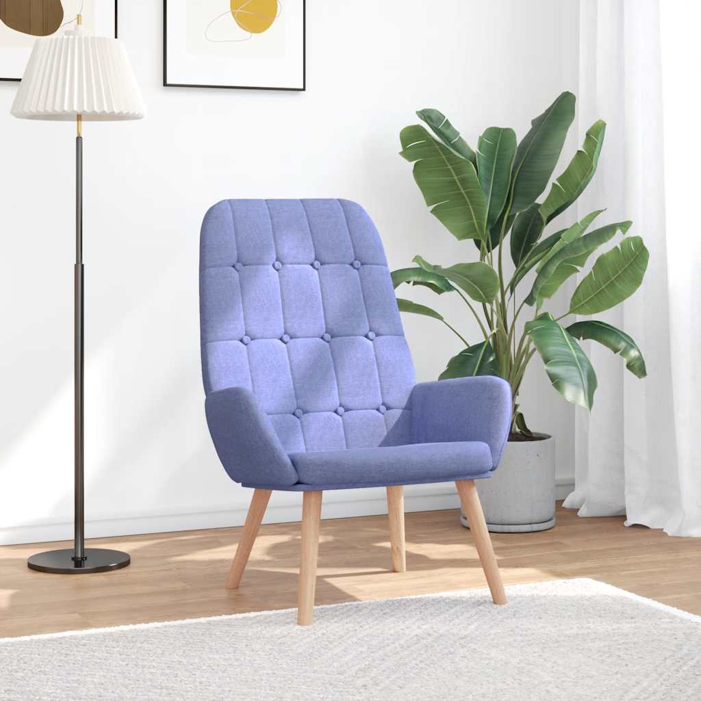 vidaXL Relaxstoel stof lichtgeel - Aashly