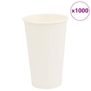 vidaXL Papieren koffiekopjes 1000 st 12oz 300 ml wit - Aashly