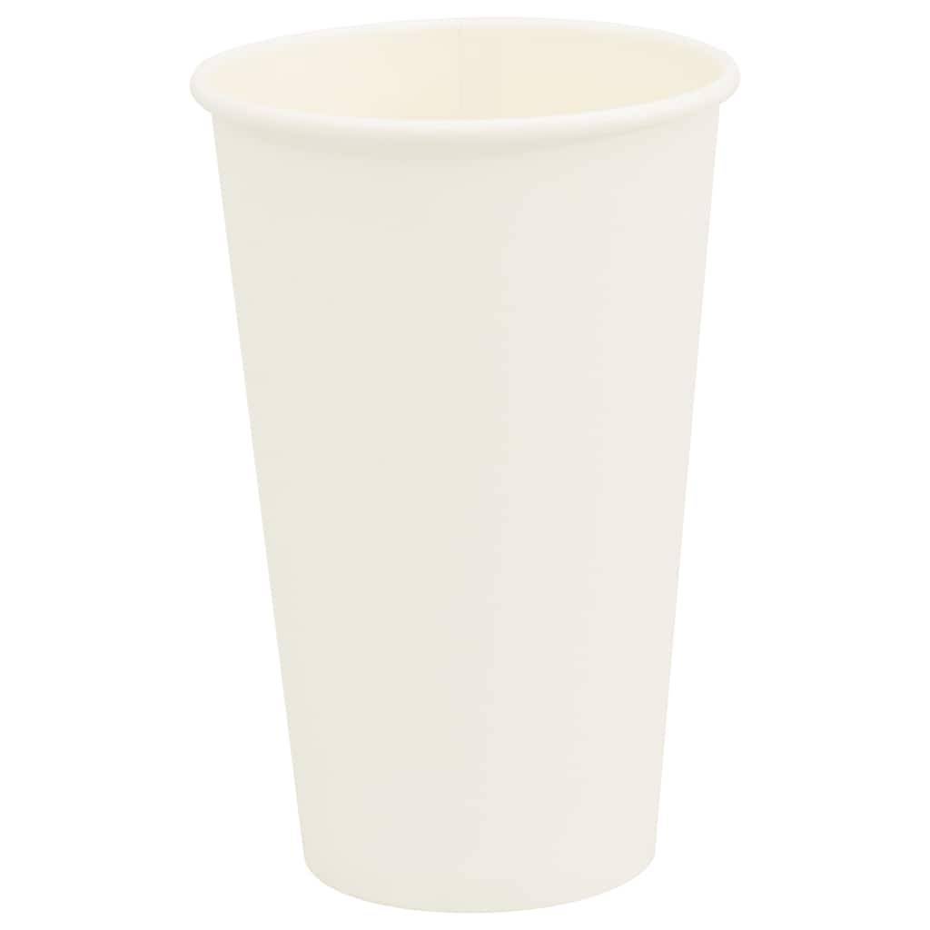 vidaXL Papieren koffiekopjes 1000 st 12oz 300 ml wit - Aashly