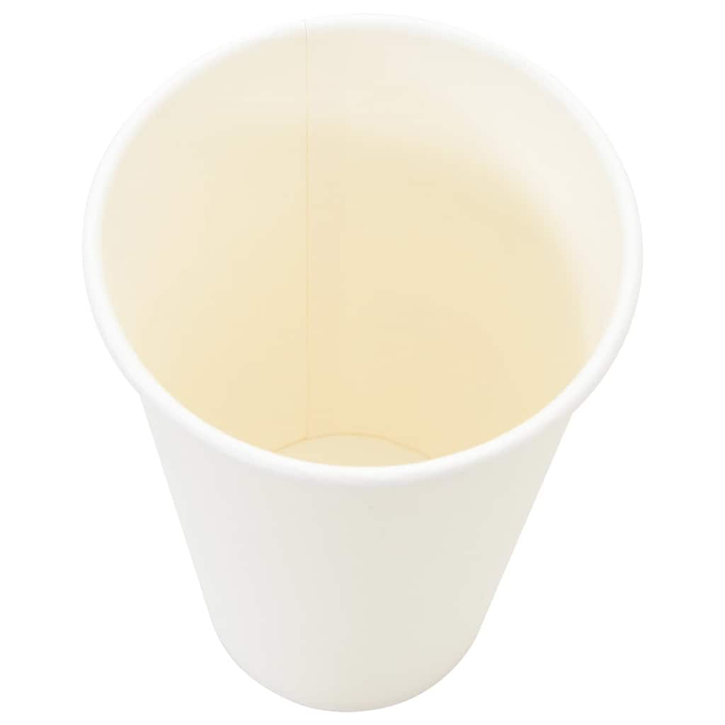 vidaXL Papieren koffiekopjes 1000 st 12oz 300 ml wit - Aashly