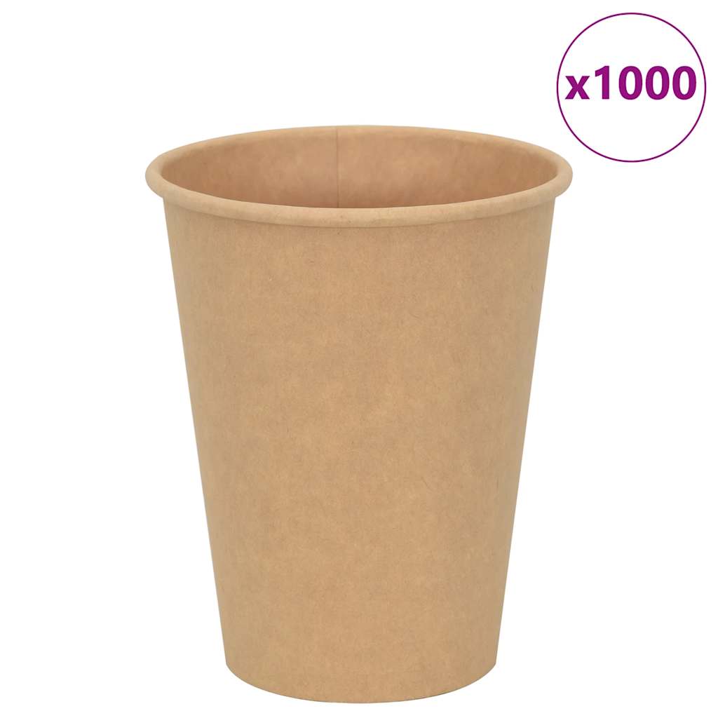 vidaXL Papieren koffiekopjes 1000 st 4oz 100 ml bruin