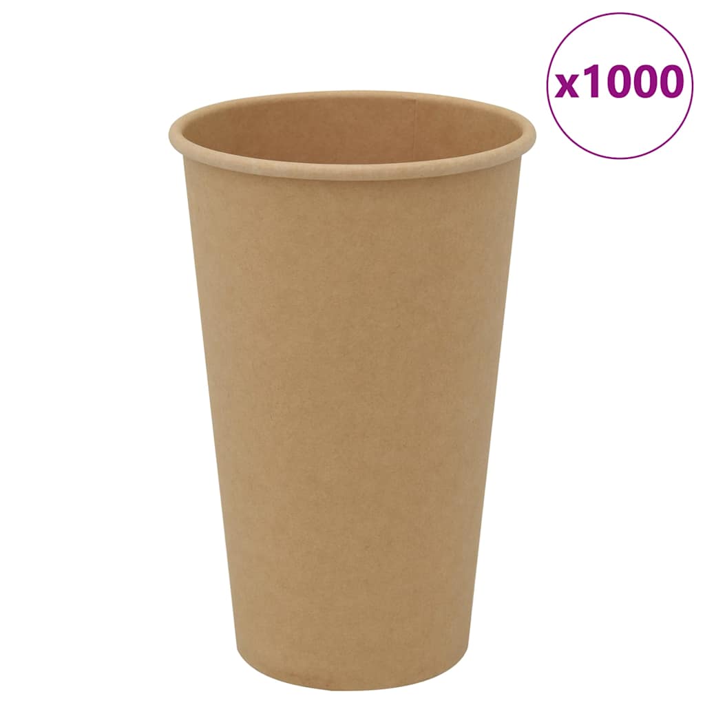 vidaXL Papieren koffiekopjes 1000 st 4oz 100 ml bruin
