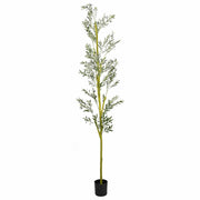 vidaXL Kunstolijfboom 800 blaadjes 200 cm groen - Aashly