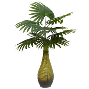 vidaXL Kunstpalmplant 9 blaadjes 70 cm groen - Aashly