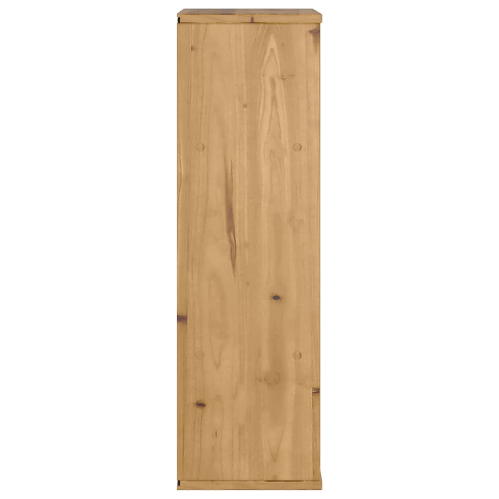 vidaXL Bijzetkast met lades ODDA 40x24x79 cm massief grenenhout - Aashly