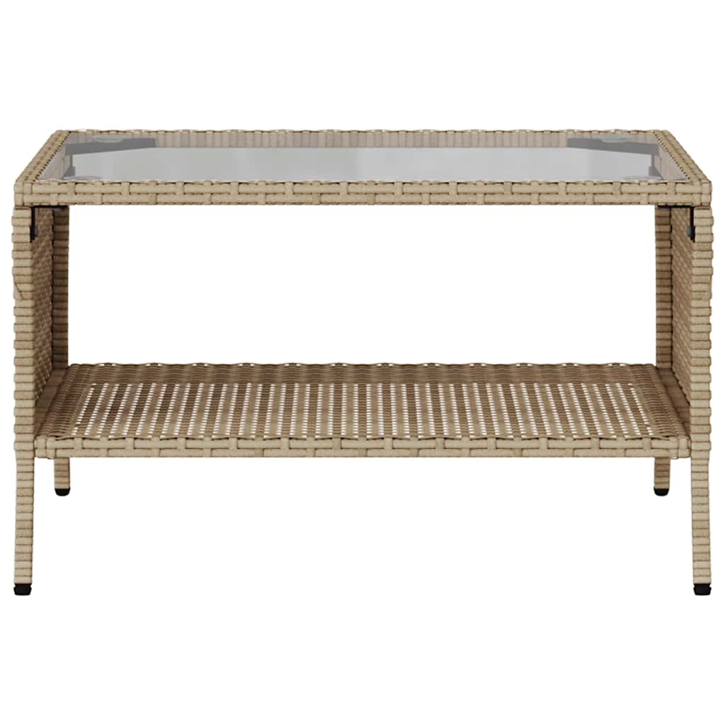 vidaXL Tuinbank 2-zits met kussens & tafel poly rattan grijs - Aashly