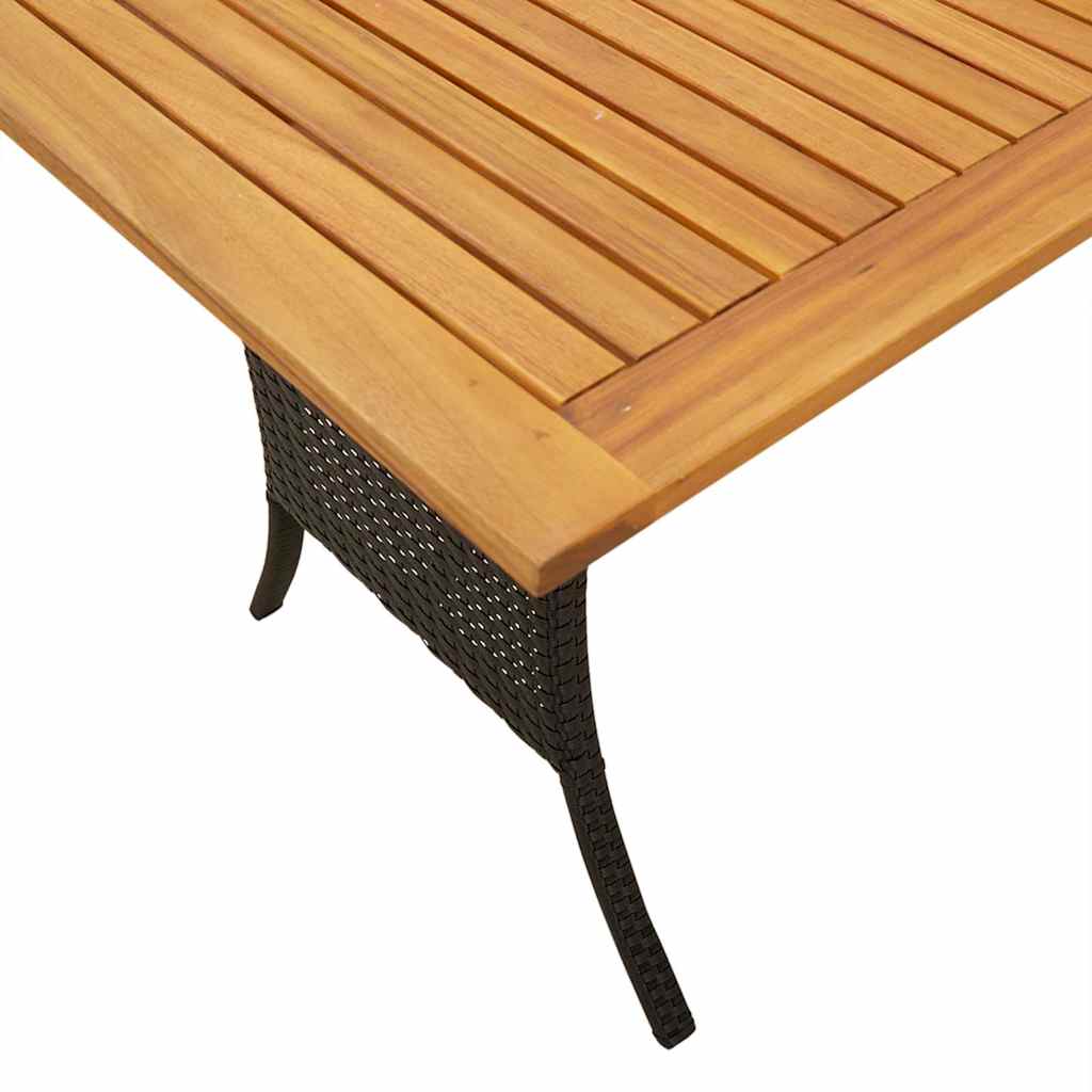vidaXL Tuinbank 3-zits met kussens & tafel poly rattan lichtgrijs - Aashly
