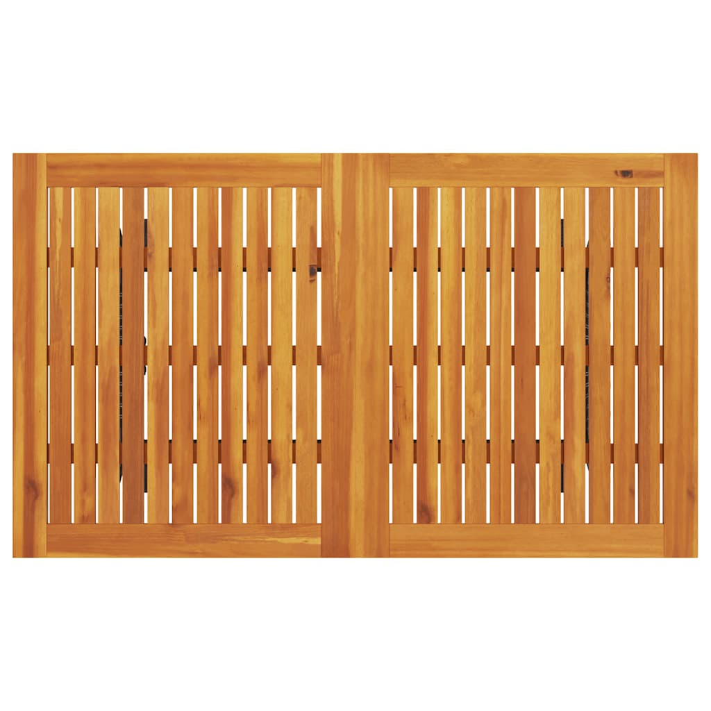 vidaXL Tuinbank 3-zits met kussens & tafel poly rattan lichtgrijs - Aashly