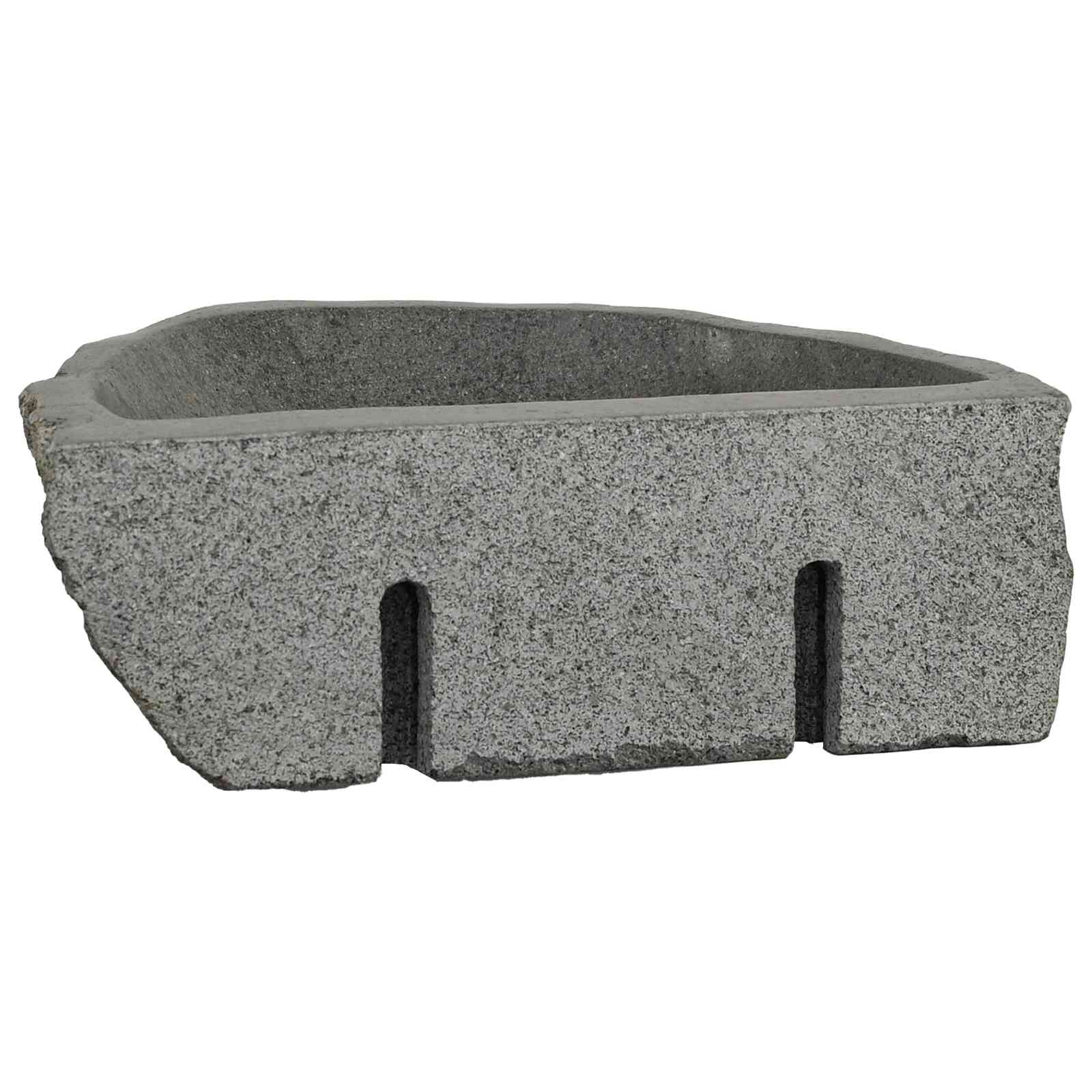 vidaXL Wandgemonteerde wastafel Grijs (30-37) x (25-30) x 12 cm