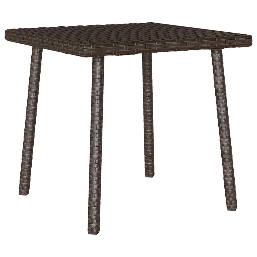 vidaXL Tuin salontafel rechthoekig 80x40x37 cm poly rattan bruin - Aashly