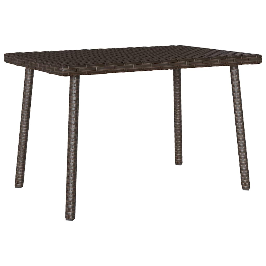 vidaXL Tuin salontafel rechthoekig 80x40x37 cm poly rattan bruin - Aashly