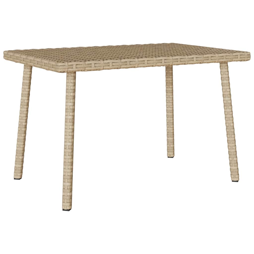 vidaXL Tuin salontafel rechthoekig 80x40x37 cm poly rattan bruin - Aashly