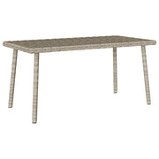 vidaXL Tuin salontafel rechthoekig 80x40x37 cm poly rattan bruin - Aashly
