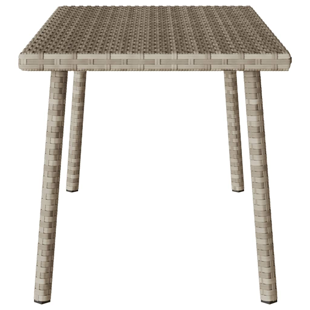 vidaXL Tuin salontafel rechthoekig 80x40x37 cm poly rattan bruin - Aashly