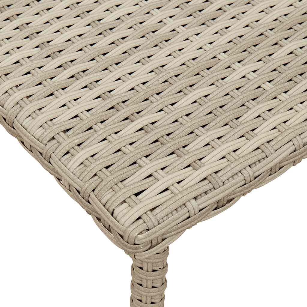 vidaXL Tuin salontafel rechthoekig 80x40x37 cm poly rattan bruin - Aashly
