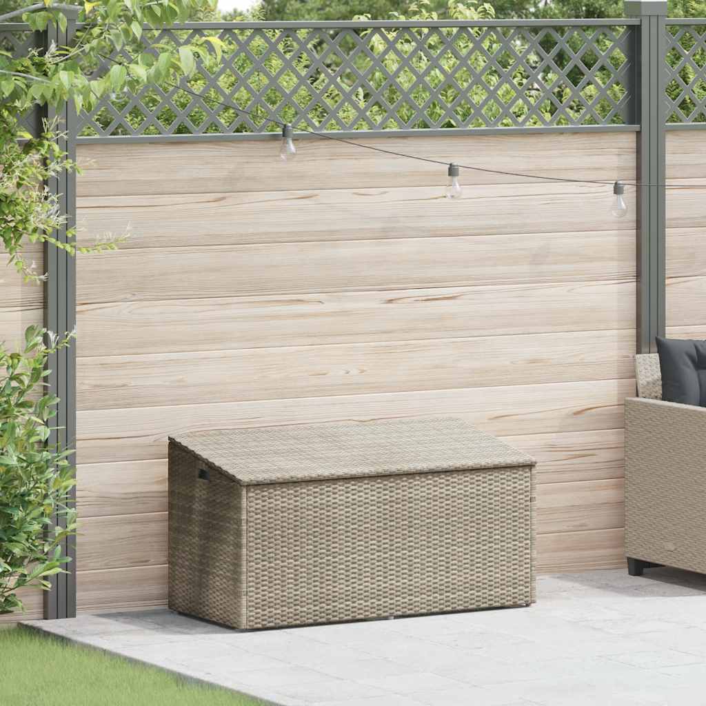 vidaXL Tuinbox 220x50x58 cm poly rattan beige - Aashly
