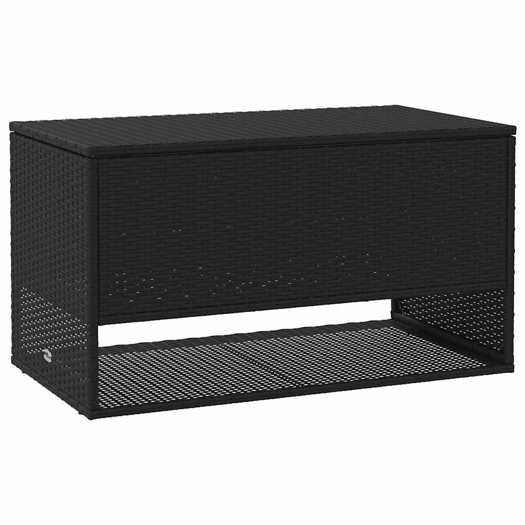 vidaXL Opbergbox voor buiten 100x55x55,5 cm poly rattan zwart