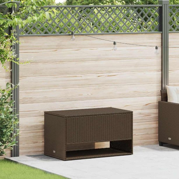 vidaXL Opbergbox voor buiten 100x55x55,5 cm poly rattan zwart