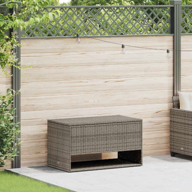 vidaXL Opbergbox voor buiten 100x55x55,5 cm poly rattan zwart