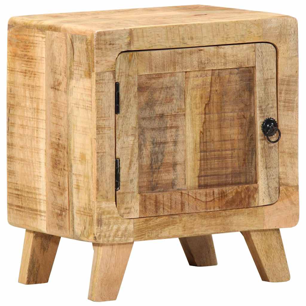 vidaXL Nachtkastje 40x32x46 cm massief ruw mangohout - Aashly