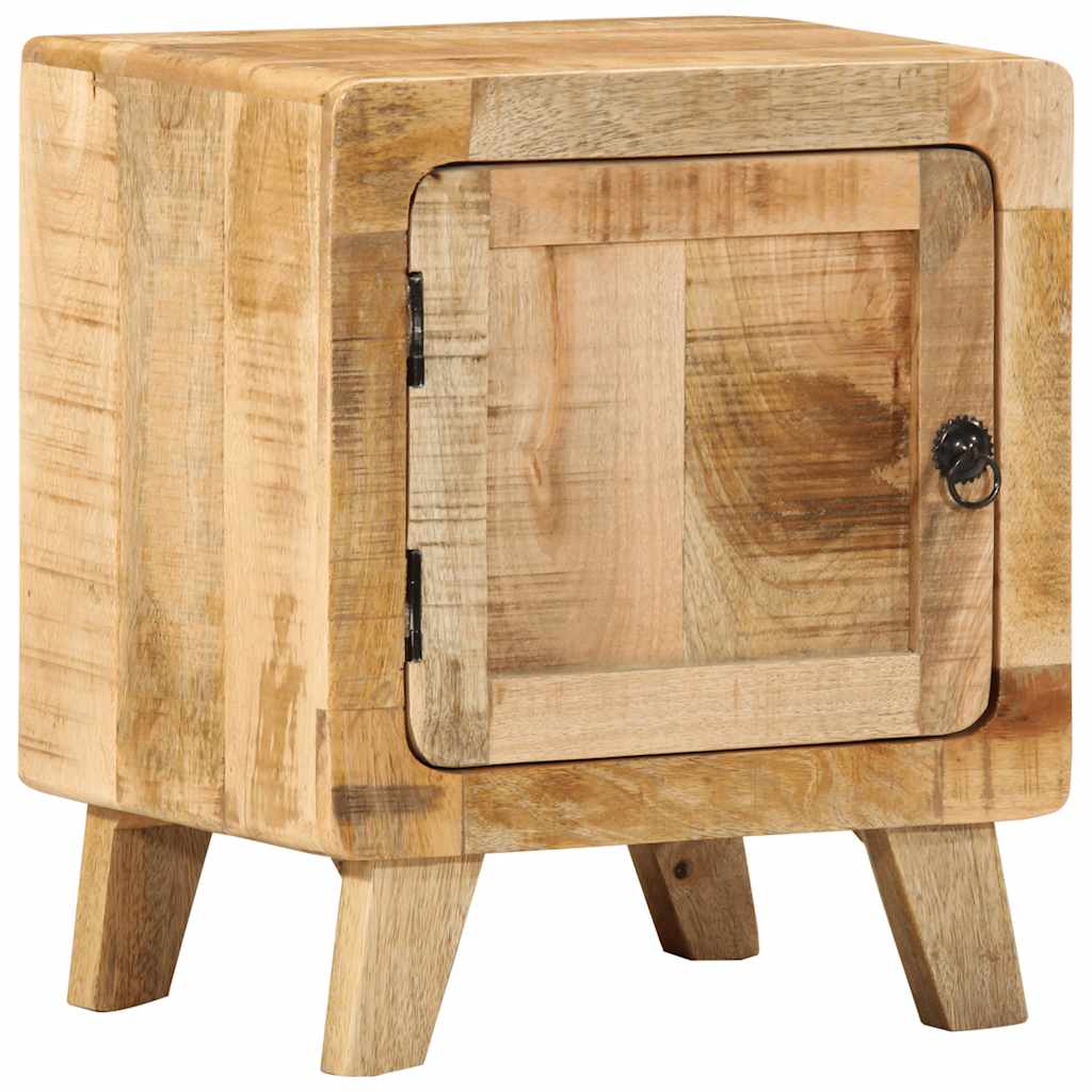 vidaXL Nachtkastje 40x32x46 cm massief ruw mangohout - Aashly
