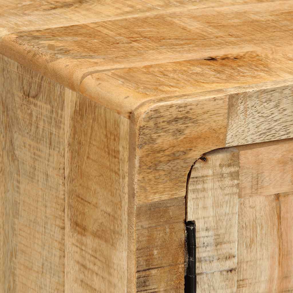 vidaXL Nachtkastje 40x32x46 cm massief ruw mangohout - Aashly