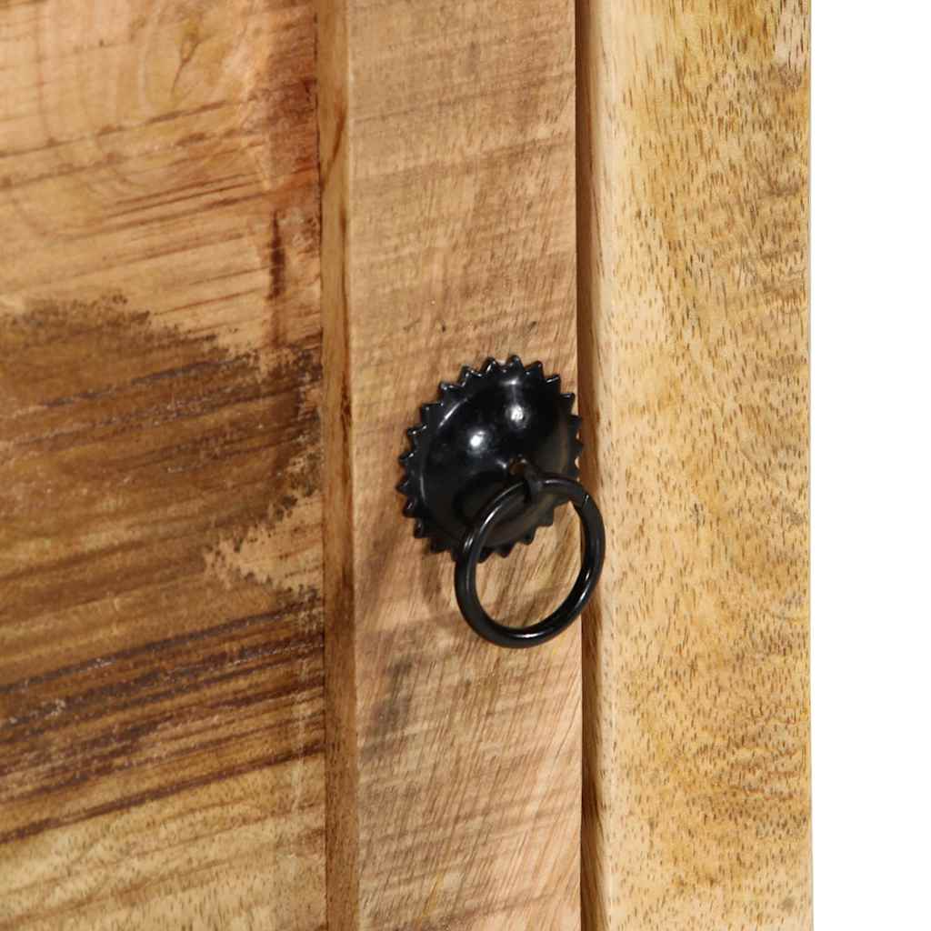 vidaXL Nachtkastje 40x32x46 cm massief ruw mangohout - Aashly
