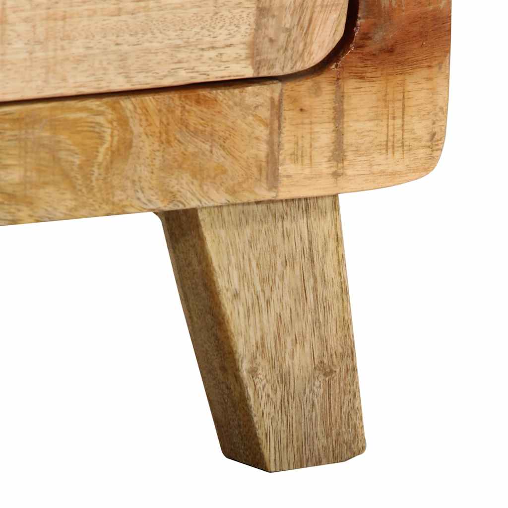 vidaXL Nachtkastje 40x32x46 cm massief ruw mangohout - Aashly