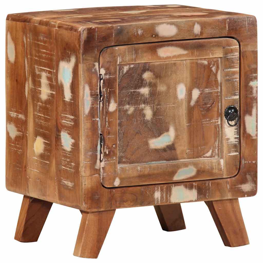 vidaXL Nachtkastje 40x32x46 cm massief ruw mangohout - Aashly