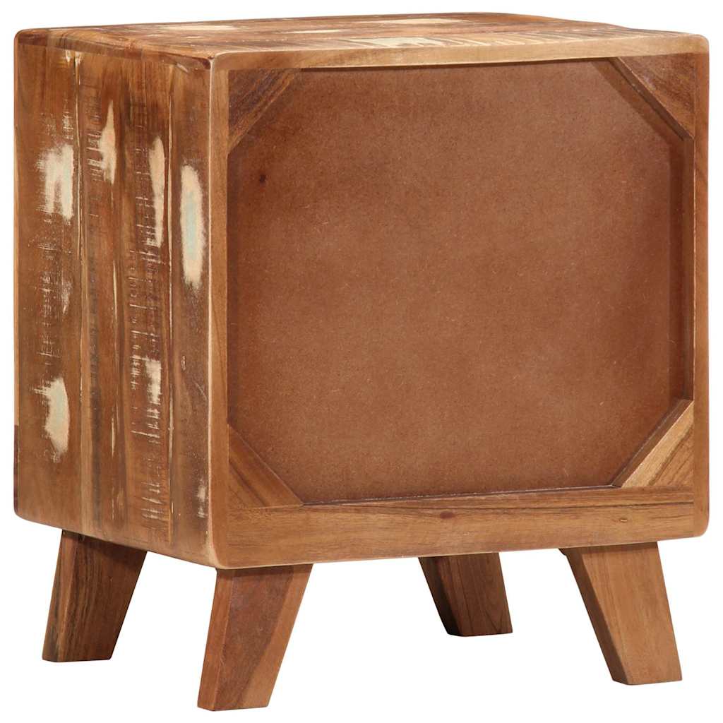 vidaXL Nachtkastje 40x32x46 cm massief ruw mangohout - Aashly