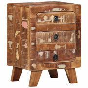 vidaXL Nachtkastje 2 st 37x32x50 cm massief gerecycled hout - Aashly