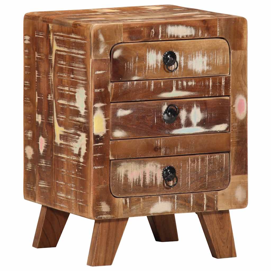 vidaXL Nachtkastje 2 st 37x32x50 cm massief gerecycled hout - Aashly