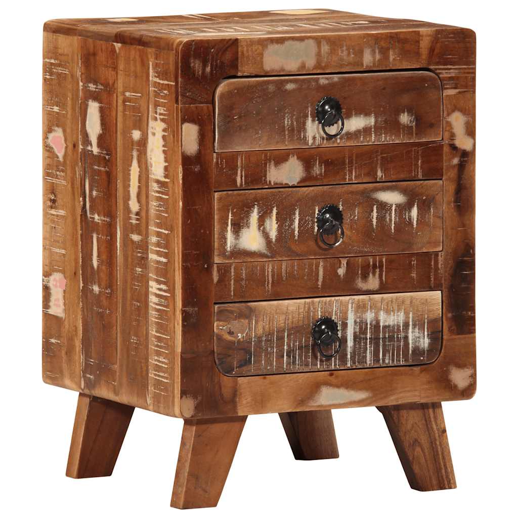 vidaXL Nachtkastje 2 st 37x32x50 cm massief gerecycled hout - Aashly