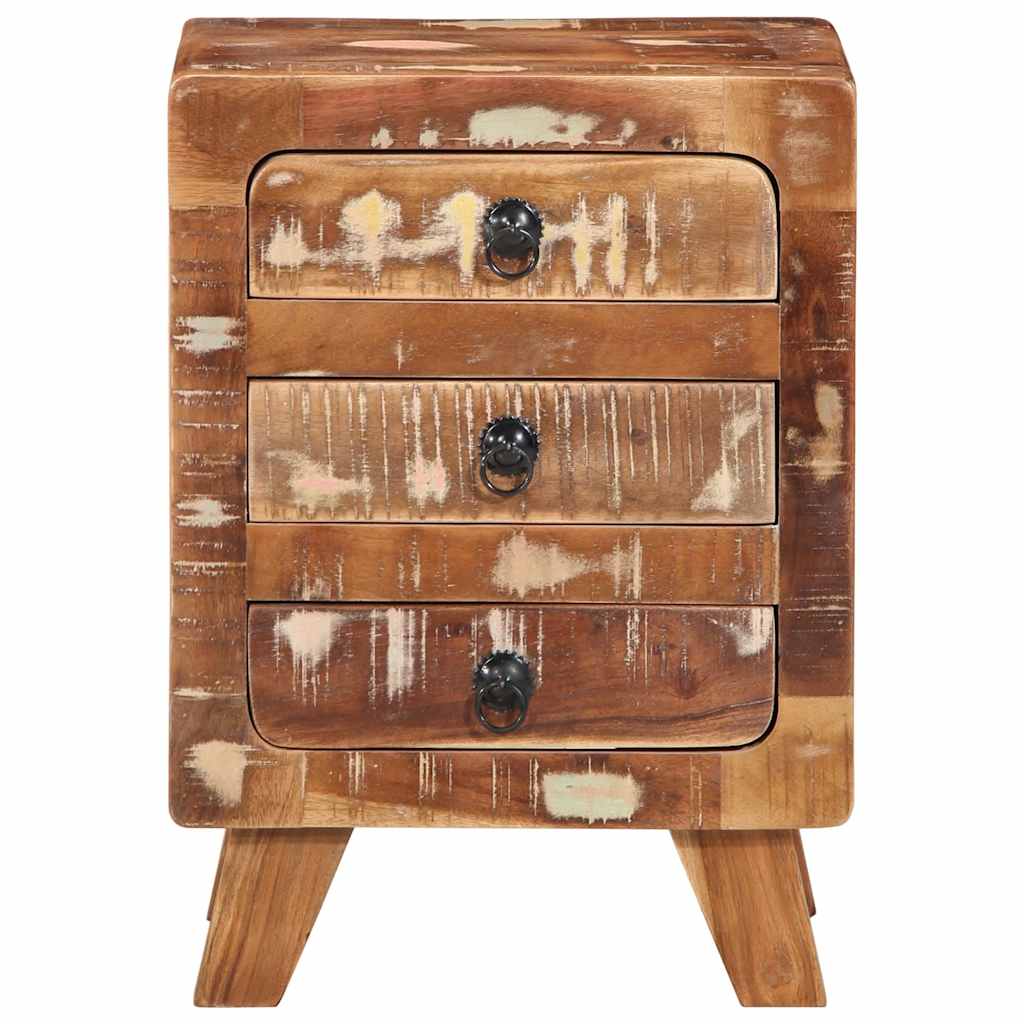 vidaXL Nachtkastje 2 st 37x32x50 cm massief gerecycled hout - Aashly