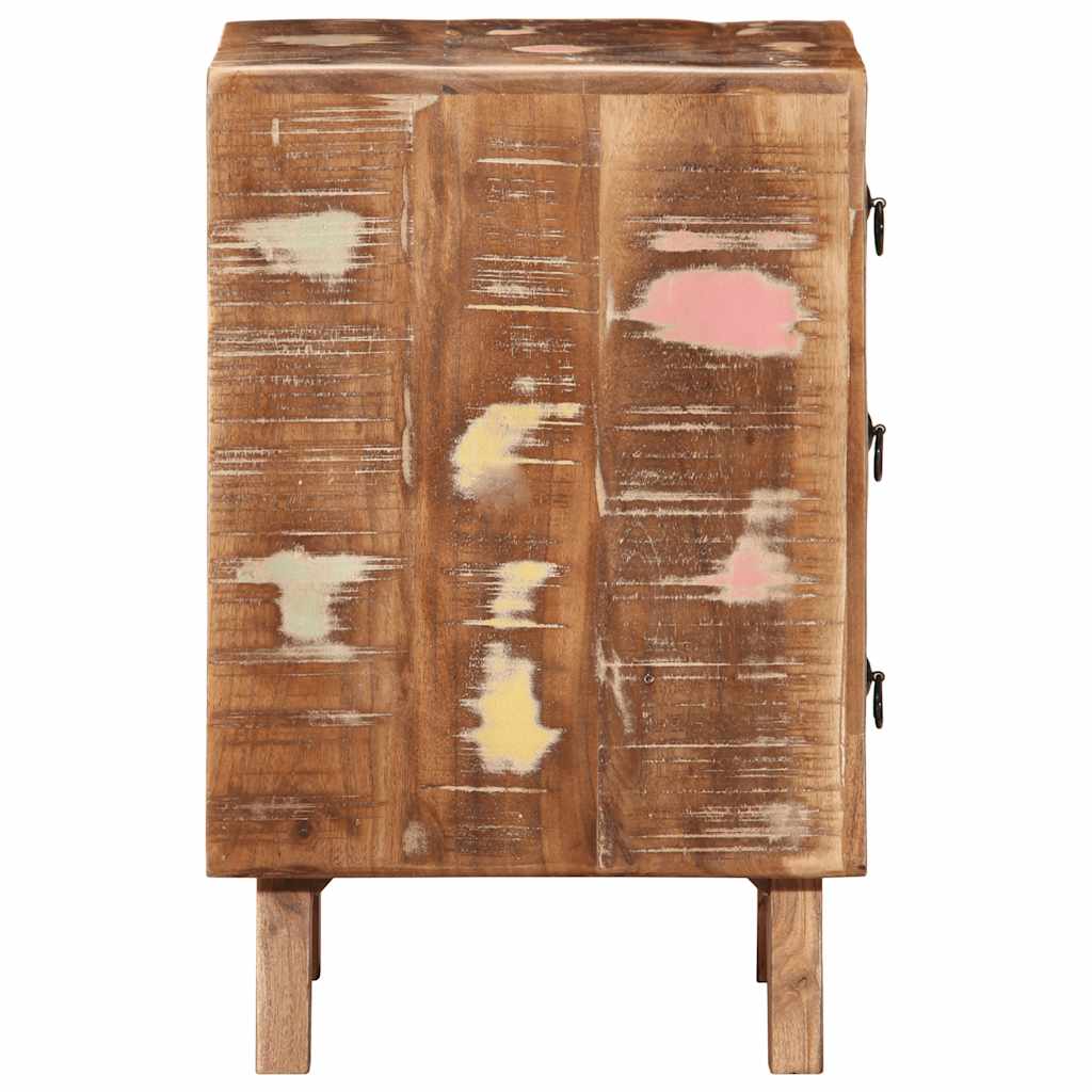 vidaXL Nachtkastje 2 st 37x32x50 cm massief gerecycled hout - Aashly