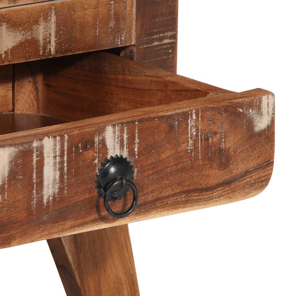 vidaXL Nachtkastje 2 st 37x32x50 cm massief gerecycled hout - Aashly