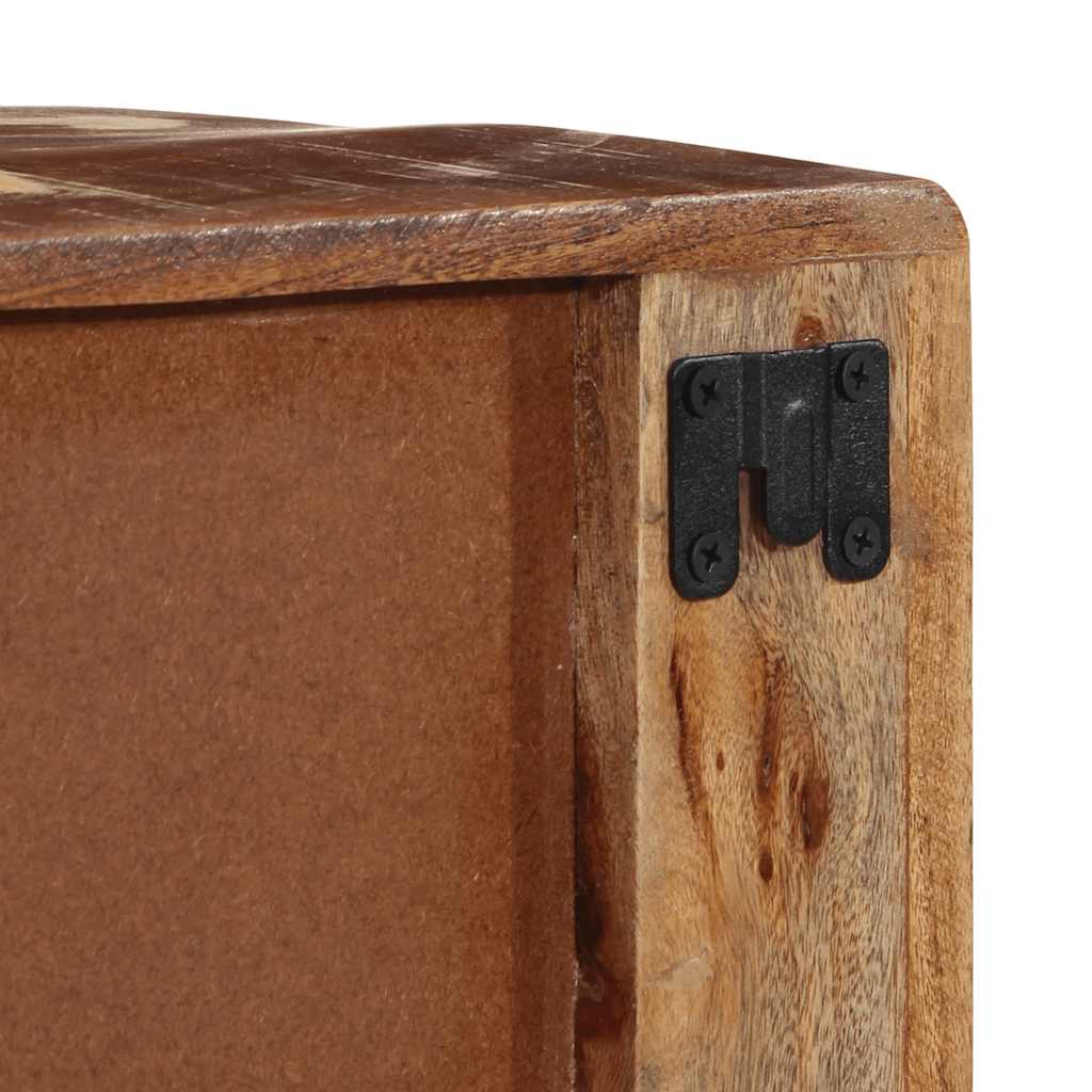 vidaXL Tv-wandmeubel 100x32x25 cm massief hout ruw mangohout