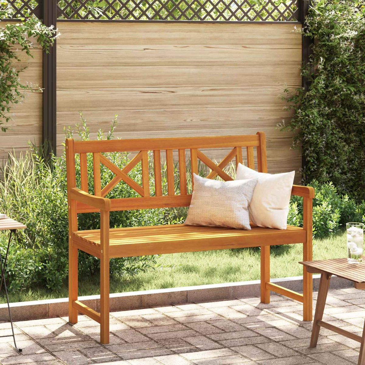 vidaXL Tuinbank 219 cm massief acaciahout