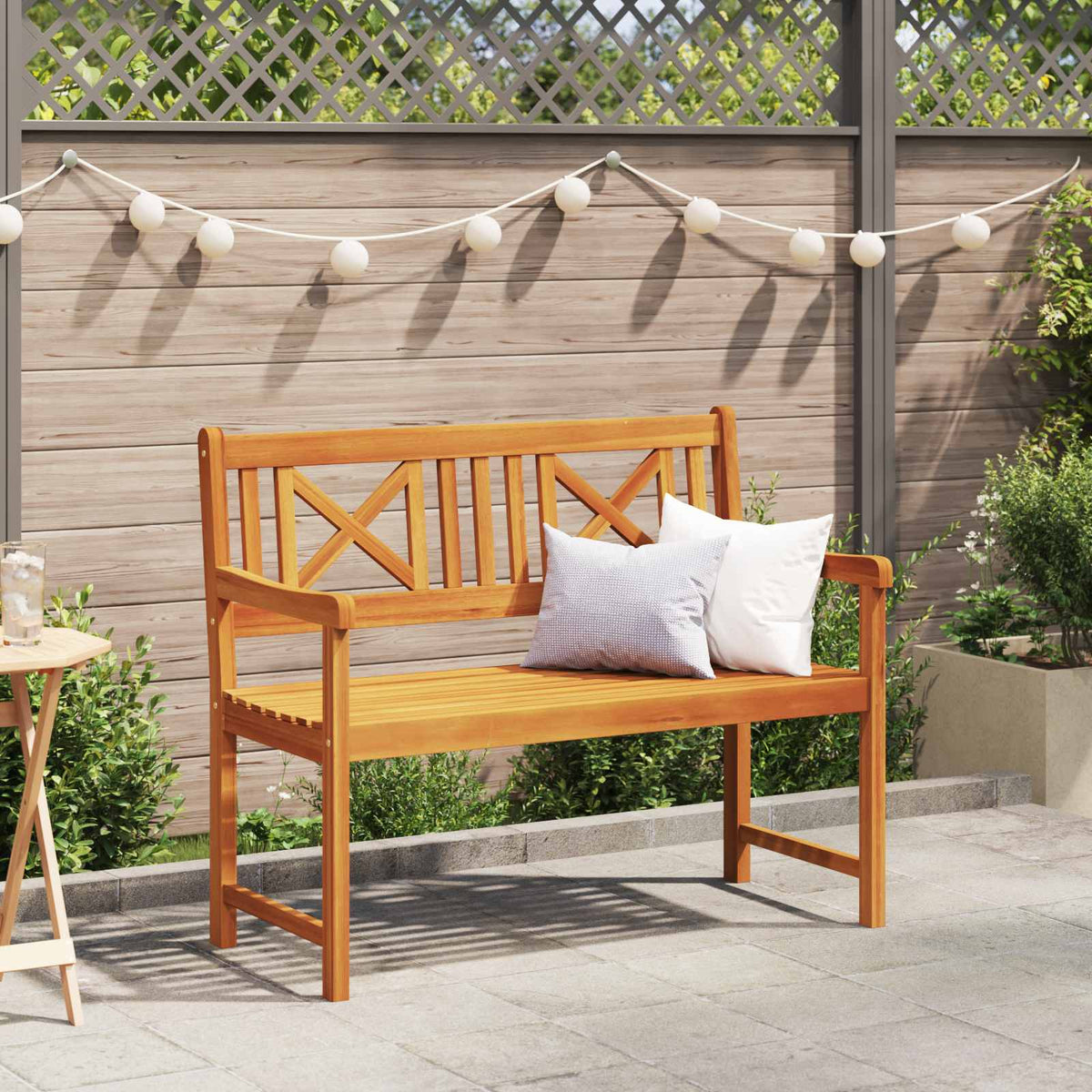 vidaXL Tuinbank 219 cm massief acaciahout