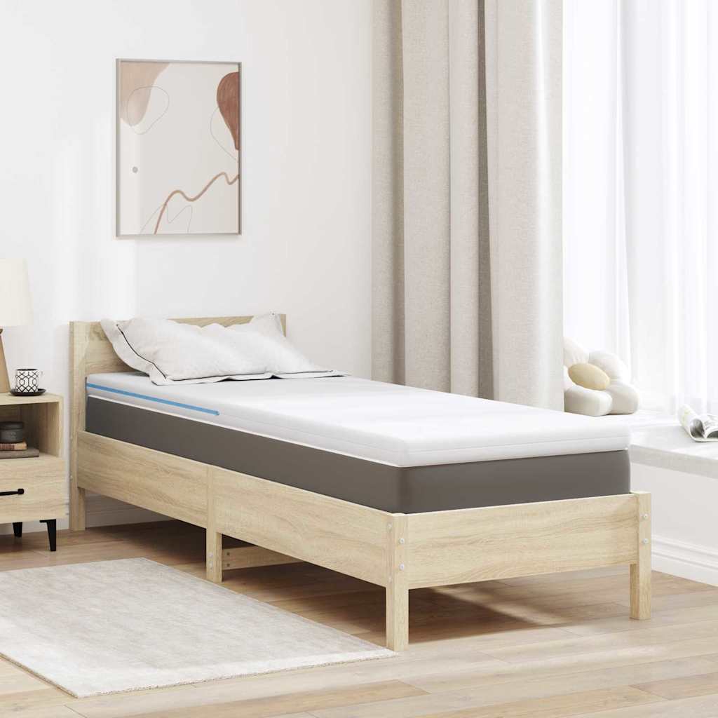 vidaXL Matraspads Wit 70 x 200 cm 100% polyester jacquard stof
