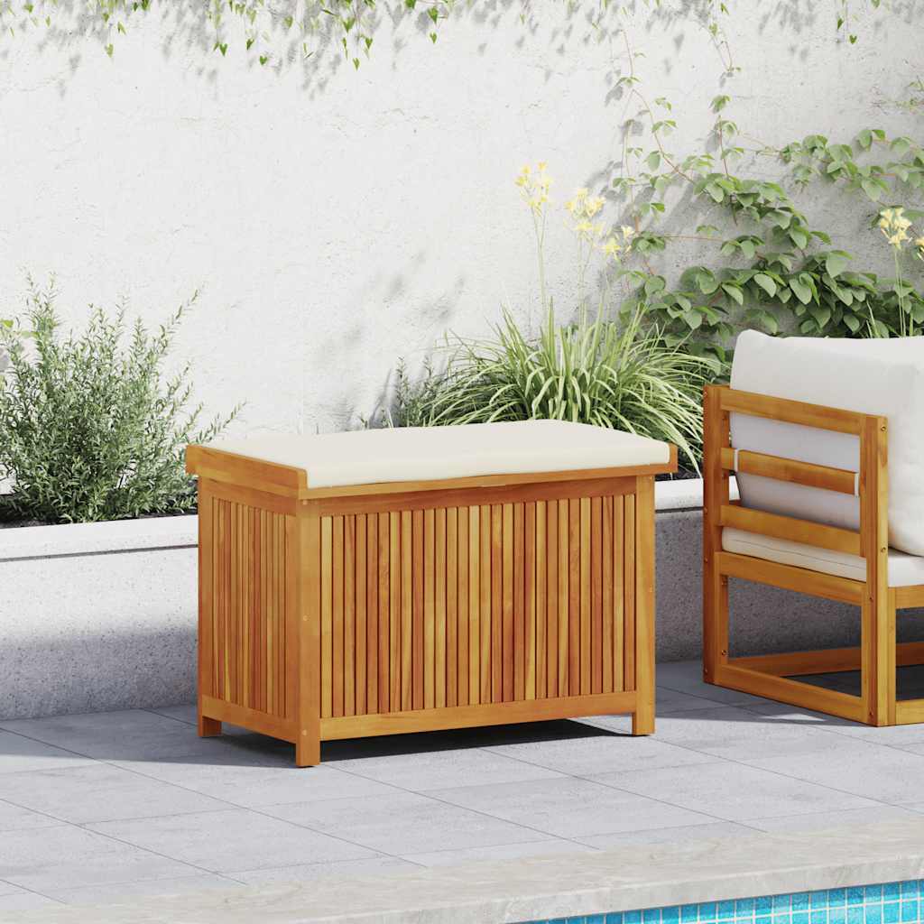 vidaXL Opbergbox voor buiten 113x50x60,5 cm massief acaciahout - Aashly