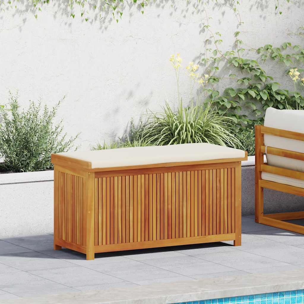 vidaXL Opbergbox voor buiten 113x50x60,5 cm massief acaciahout - Aashly