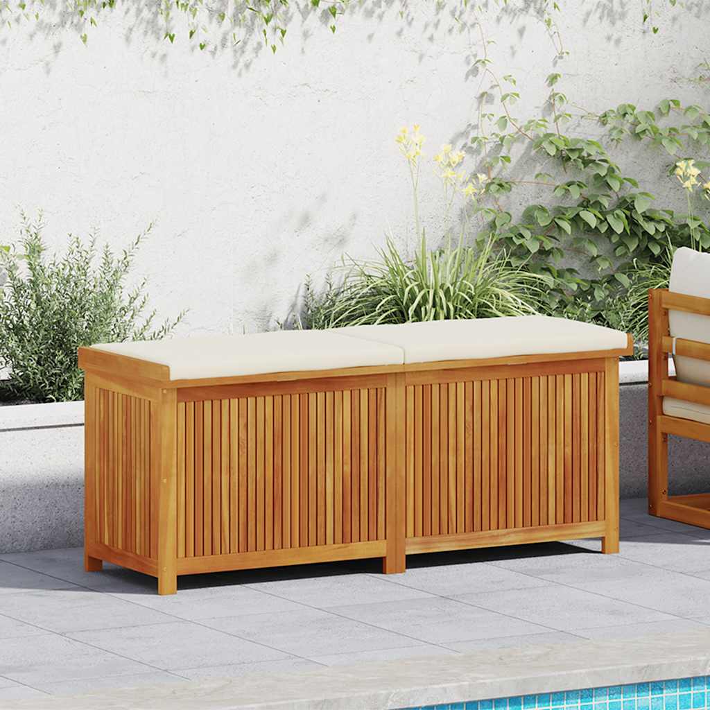vidaXL Opbergbox voor buiten 113x50x60,5 cm massief acaciahout - Aashly