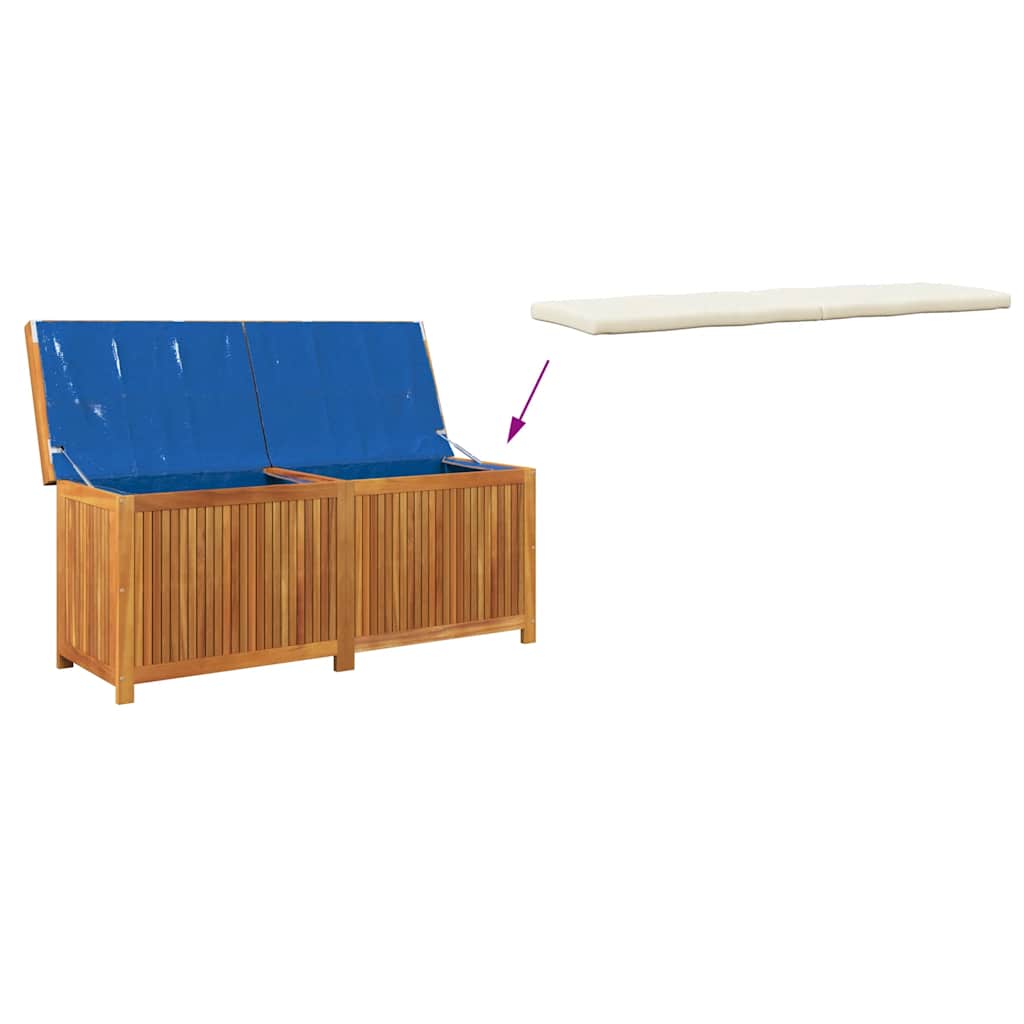 vidaXL Opbergbox voor buiten 113x50x60,5 cm massief acaciahout - Aashly