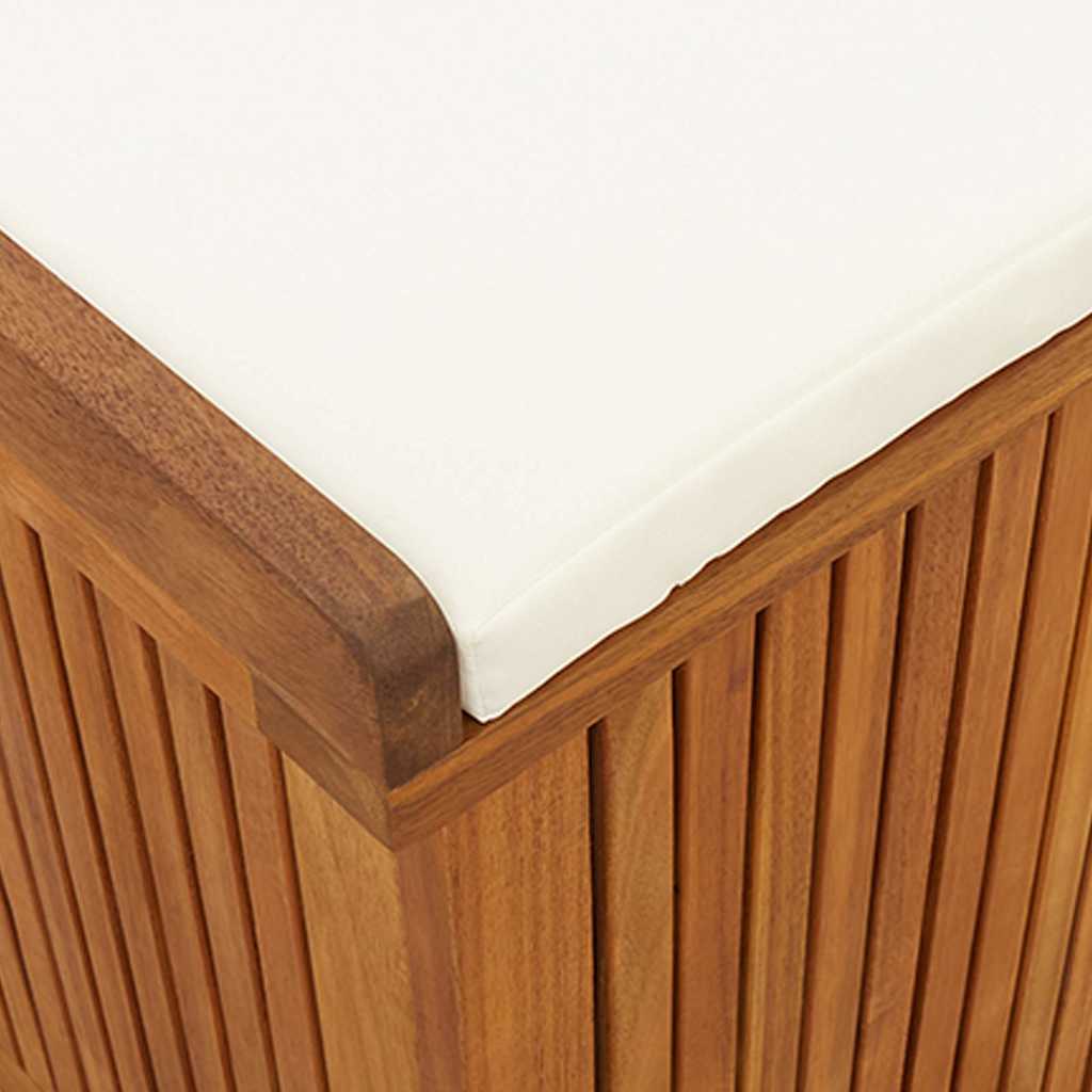 vidaXL Opbergbox voor buiten 113x50x60,5 cm massief acaciahout - Aashly